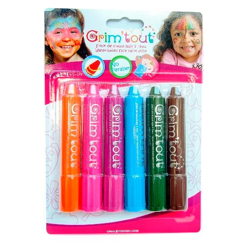 Face Paint - 6 Crayons, Adventure