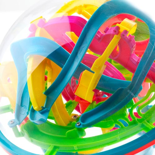 Large 3D Maze Ball Puzzle 19 cm
