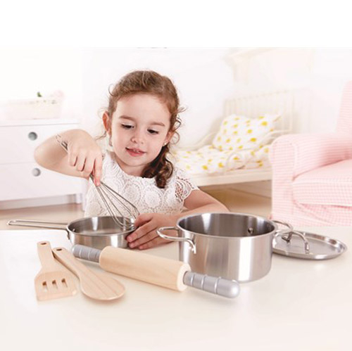 Pots, Pans & Utensils Play Set, 7 pcs