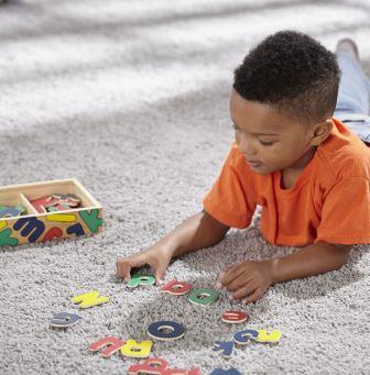 Magnetic Wooden Letters - Multicolour