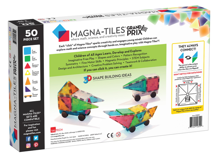 Magna-Tiles | Grand Prix, 50 pcs