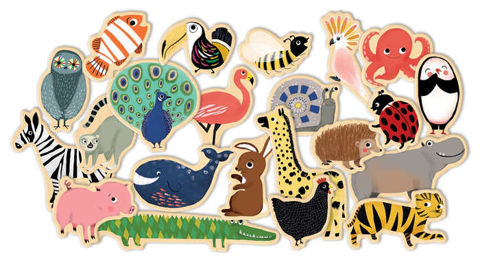Magnets - Animals, 36 pcs