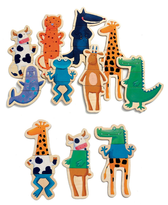 Magnets - Whacky Animals, 24 pcs