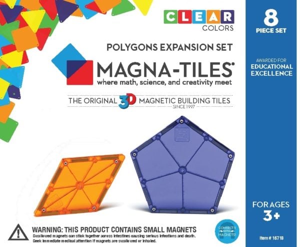 Magna-Tiles | Polygons Expansion Set, 8 pcs