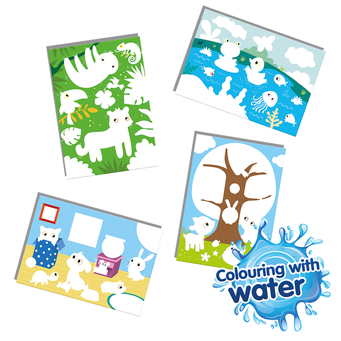 My First - Water Painting Set, Mixed Animals