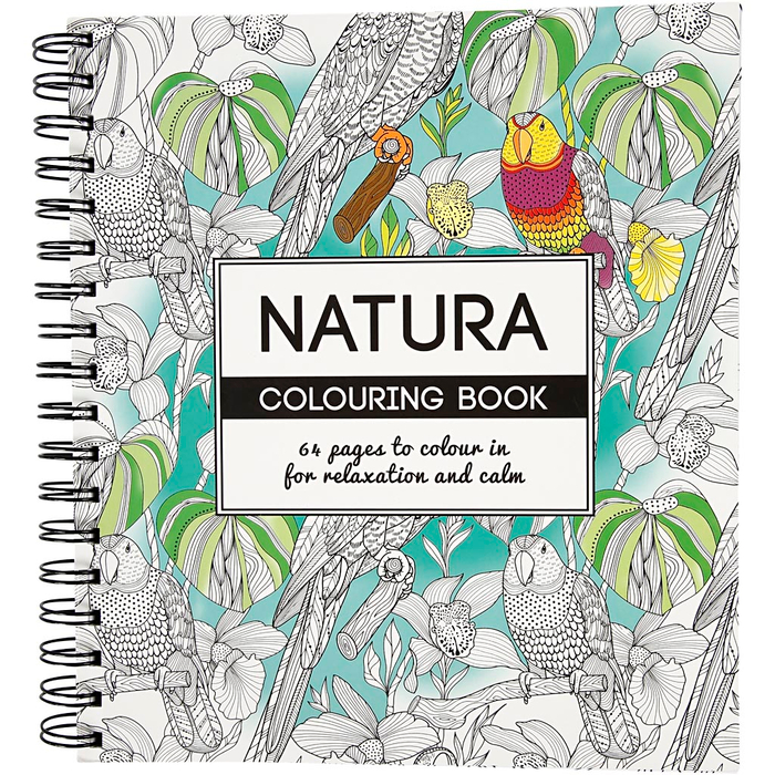 Mindfulness Colouring Book - Nature, 64 pages