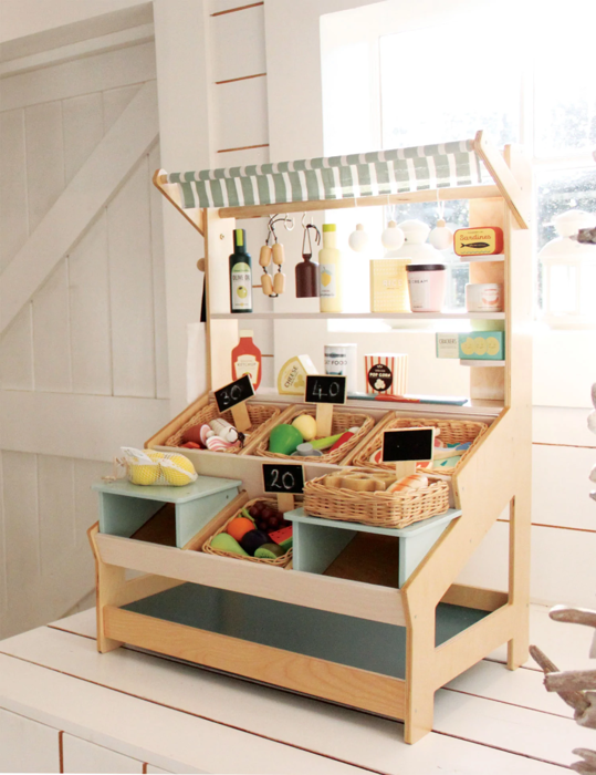 Wooden Market Stand