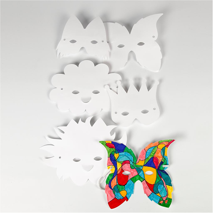 Paper Masks, 5 pcs