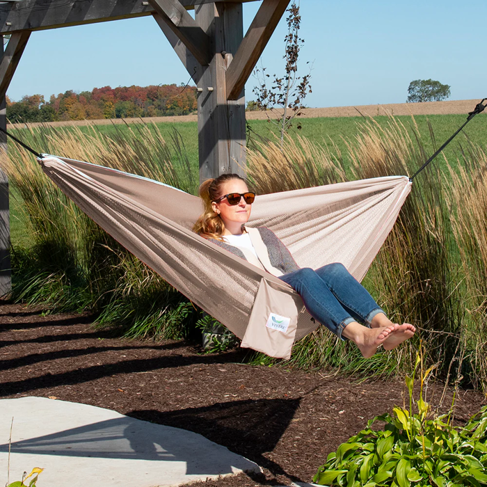 Double Portable Hammock (Mesh) - Sand