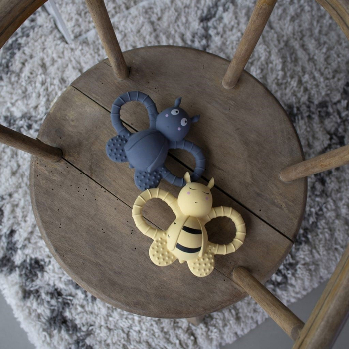 Teether Toy 100% Natural Rubber - Bella the Bee