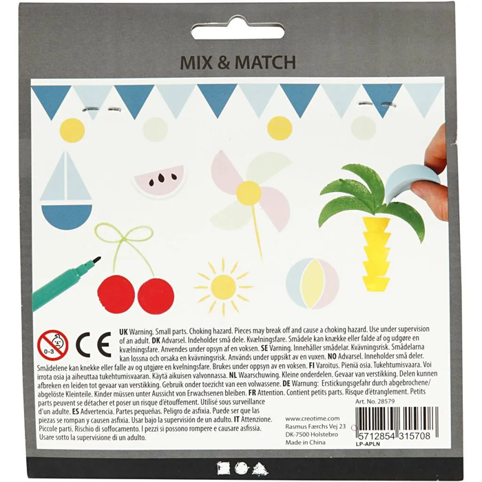Foam Stamps, 12 pcs