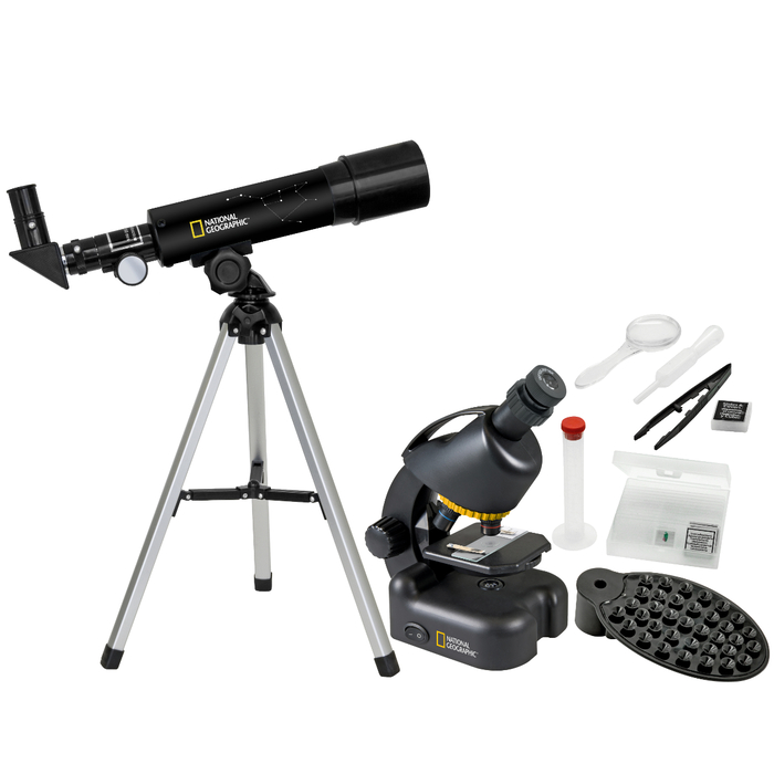 2-in-1 Starter Set - Telescope & Microscope