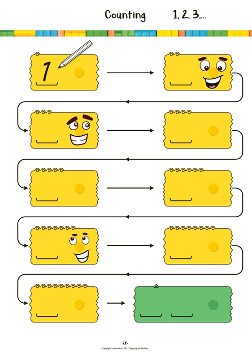 newméro Bricks Maths Workbook, 3-6 yrs