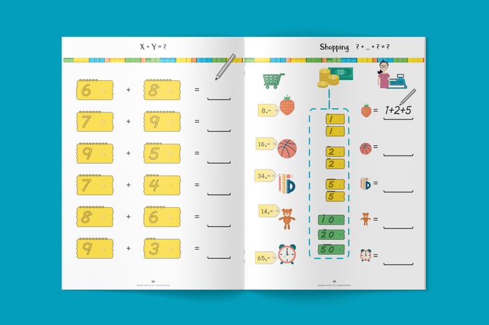 newméro Bricks Maths Workbook, 7-8 yrs