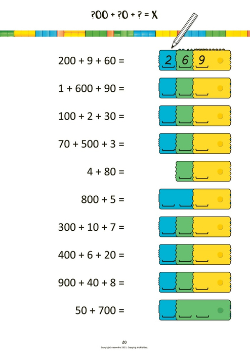 newméro Bricks Maths Workbook, 7-8 yrs