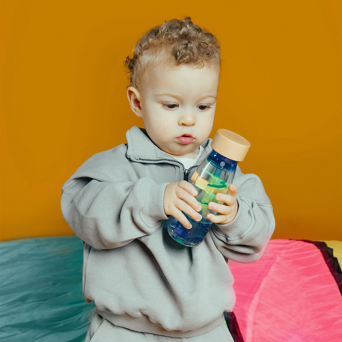 Sensory Bottle - Spiral Blue