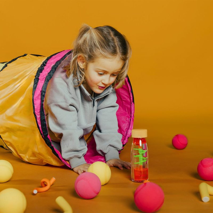 Sensory Bottle - Spiral Pink