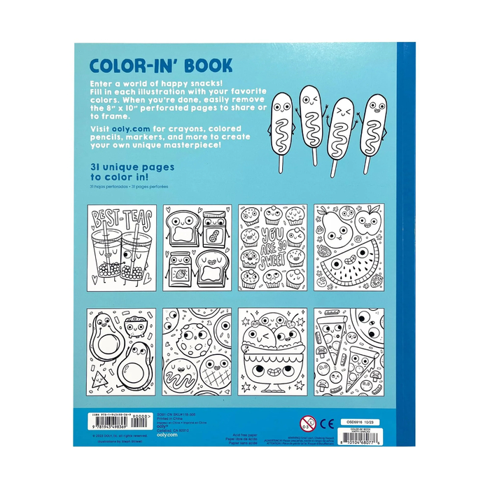 Colouring Book - Happy Snacks