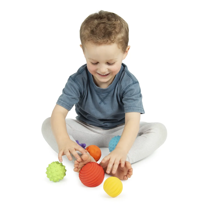 Shapes & Textures Sensory Balls, 6 pcs