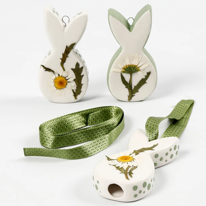 Ceramic Easter Bunnies, 3 pcs