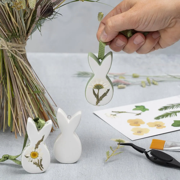 Ceramic Easter Bunnies, 3 pcs