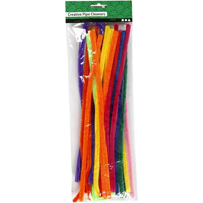 Chenille Pipe Cleaners Ø6 mm, 50 pcs