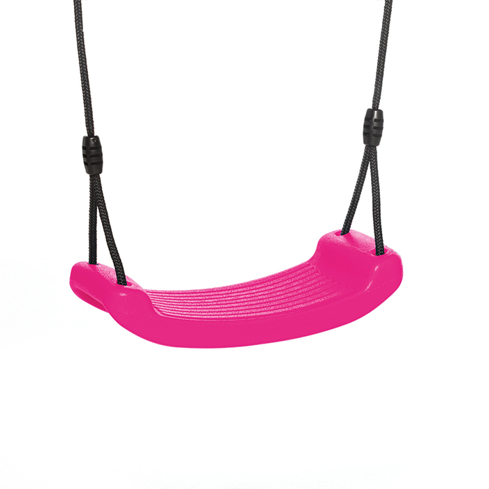 Plastic Swing - Pink (Black Rope)