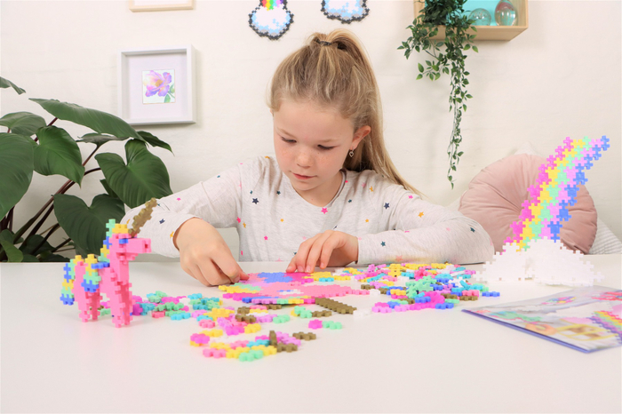 Plus-Plus - Learn to Build Unicorns, 275 pcs