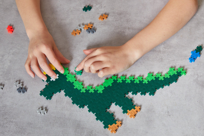Plus-Plus - Learn to Build Dinosaurs, 600 pcs