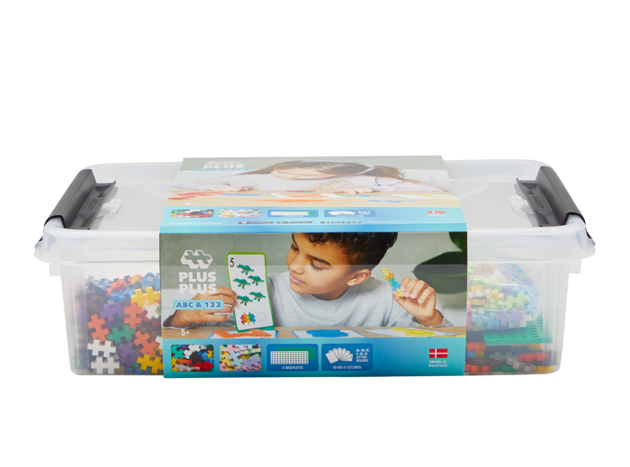 Plus-Plus - ABC & 123 Mix Tub, 2000 pcs