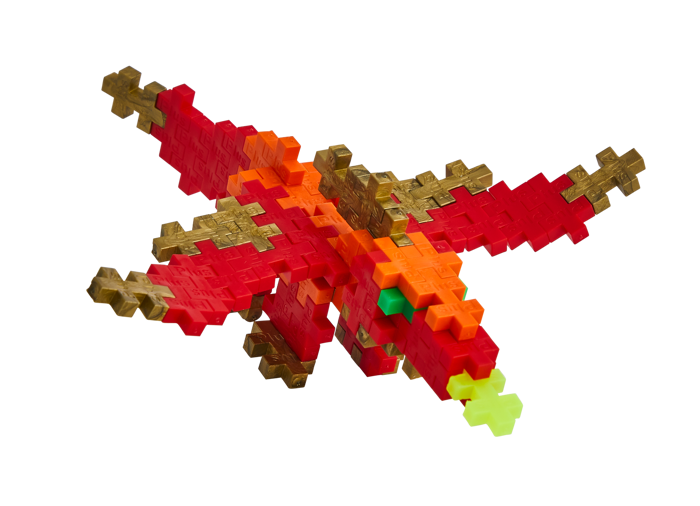 Plus-Plus - Dragon, Tube with 100 pcs