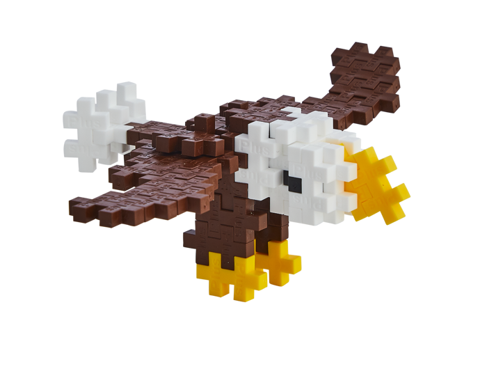 Plus-Plus - Bald Eagle, Tube with 100 pcs