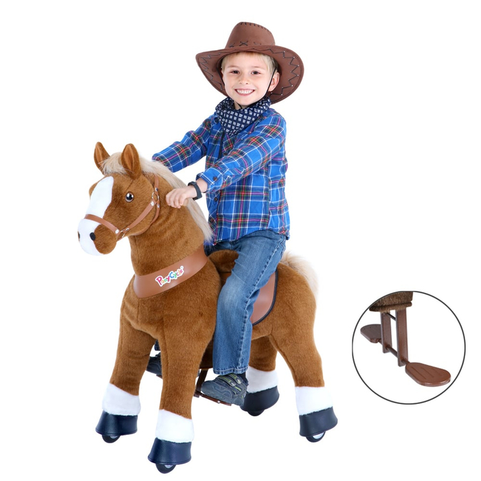 Ride-On Horse - Light Brown w. White Blaze, Small