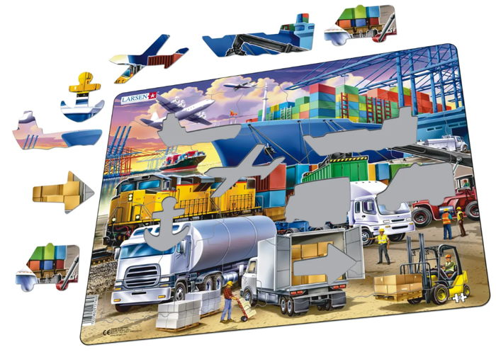 Larsen Puzzle - Container Terminal, 37 pcs