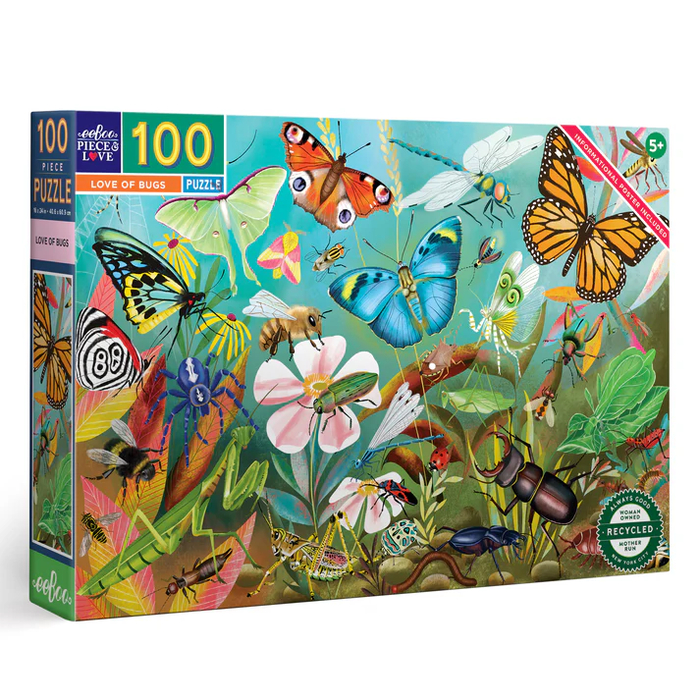 Puzzle - Love of Bugs, 100 pcs