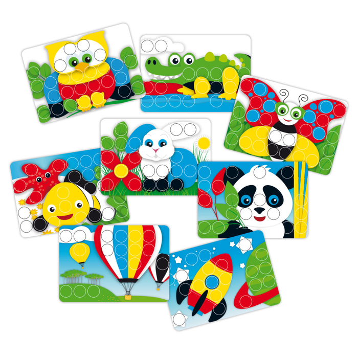 Mosaic Pegboard FantaColor - Junior, 58 pcs