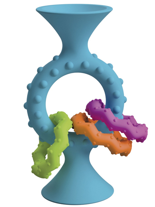 pipSquigz Loops Suction Cup Rattle - Teal