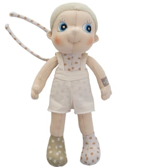 Rubens EcoBuds Mini Doll, 23 cm