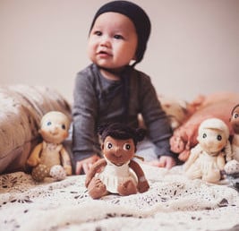 Rubens EcoBuds Mini Doll, 23 cm