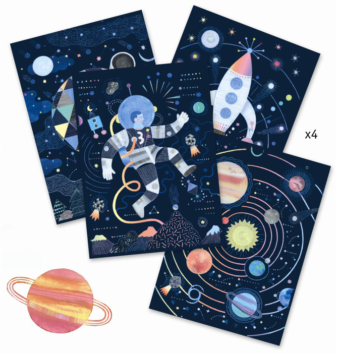 Scratch Art Cards - Space