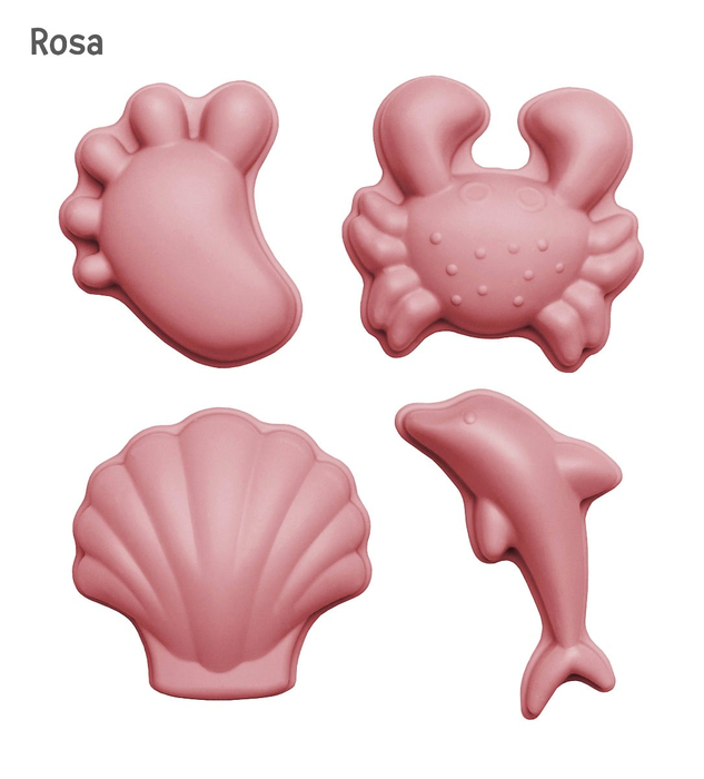 Silicone Sand Moulds - Nordic Colours, 4 pcs