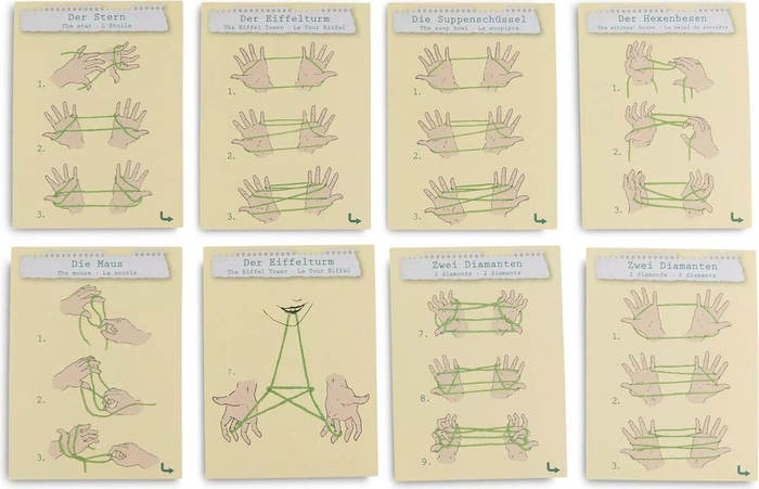 Cat's Cradle String Game, 6 shapes