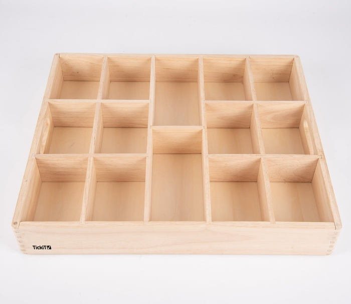 Wooden Sorting Tray, 14 Way
