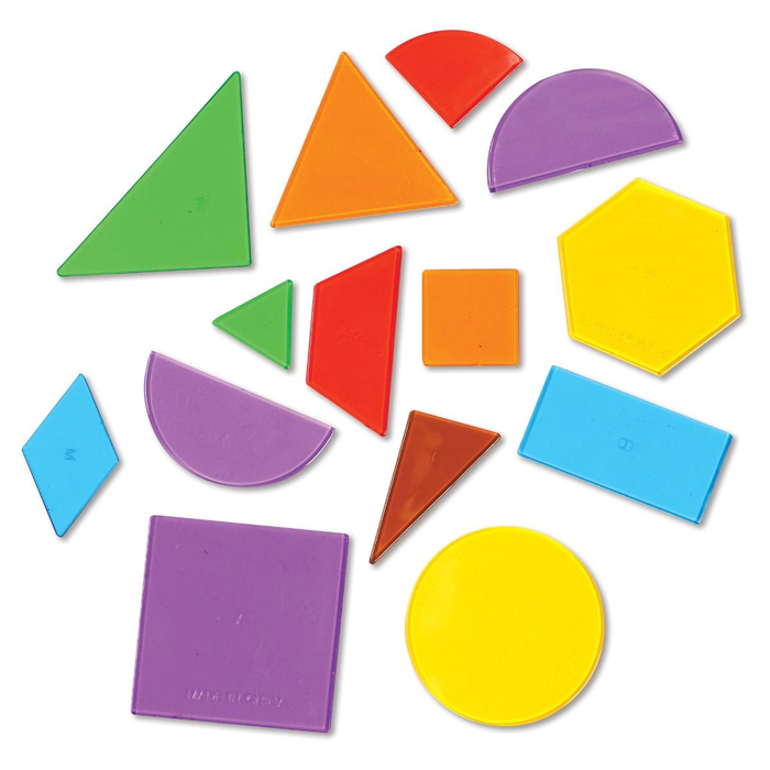 Translucent Geometric Shapes, 408 pcs