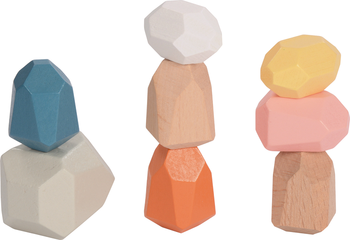 Wooden Stacking Stones, 36 pcs