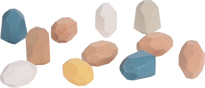 Wooden Stacking Stones, 36 pcs