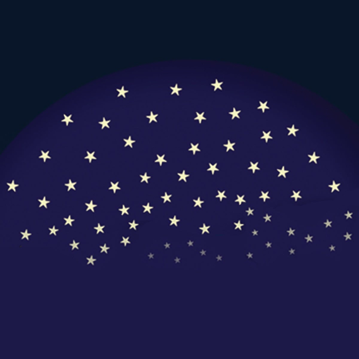 Glow in the Dark - Stars, 60 pcs