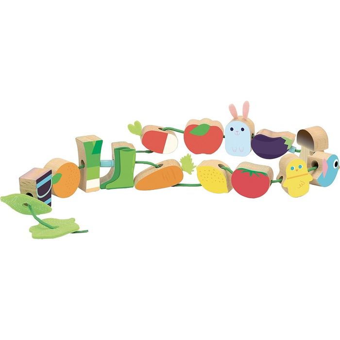Large Lacing Beads - Veggies and Animals