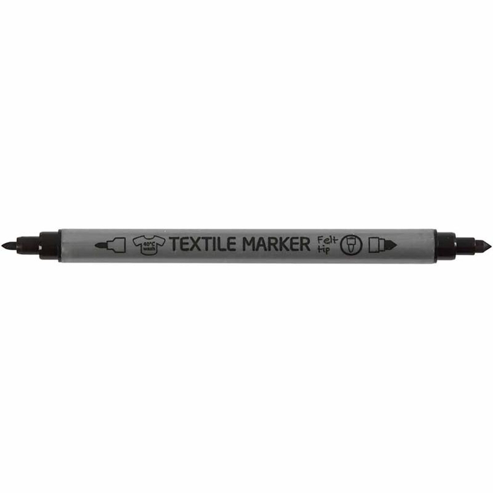 Fabric Markers - Black, 6 pcs