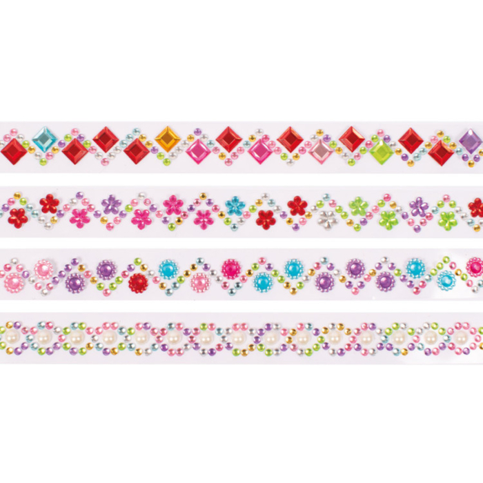 Rhinestone Ribbons (Self-Adhesive), 4 x 50 cm